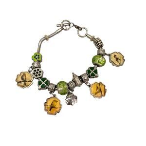 Willabee & Ward WW Charm March Toggle Bracelet Enamel St. Patricks day